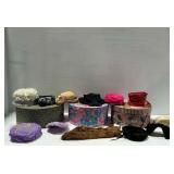 Vintage Millinery, Hat Boxes, and Mink Stole