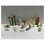 Ceramic and Resin Angel Figurines