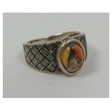 Sterling Silver Ring with Brecciated Jasper Gemstone
