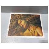William Verdult Ltd. Ed. Signed and Numbered Print of Woman with Flowing Hair