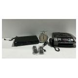 Brother Printer, Salter Scale, RCA DVD Player, and Remote Controls
