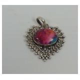 925 Sterling Silver Pendant with Pink Spiny Oyster