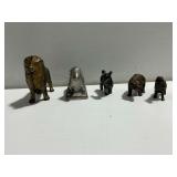 Cast Metal Animal Figures and Still Banks