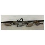 (7) Molded Fiber Waterfowl Decoys