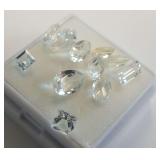 Group of Faceted White Topaz Gemstones Weighing 5.00 Carats Total
