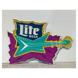 Lite Beer Electric Guitar Tin Sign