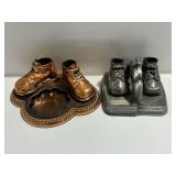 (2) Preserved Baby Shoe Sets