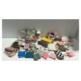 Sewing Box with Fabric and Notions
