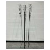 (3) Metal Garden Torch Stakes