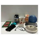 Sunbeam Scale, Heating Pad, and Other Health and Wellness Items