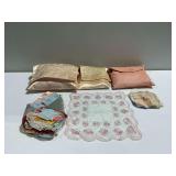 Handkerchiefs and Satin Storage Pouches