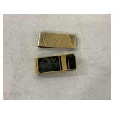 (2) Gold Tone Money Clips
