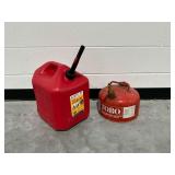 (2) Red Fuel Containers