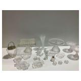 Clear Pressed Glass Tableware and Serving Items