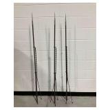 (3) Metal Garden Stakes