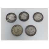 Group of (5) Chinese Silver Yuan Coins...about the size of a siver dollar....these are NOT silver