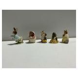 (5) Beatrix Potter Ceramic Character Figurines by Beswick and Royal Albert