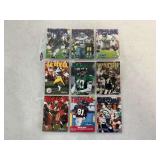 (9) 1992 SkyBox Football Trading Cards with Lawrence Taylor and Charles Haley