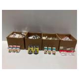 (4) Boxes of Plumbing Hardware and Electrical Parts