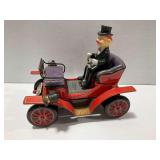 Battery-Operated Tin Toy 1901 Automobile with Chauffeur