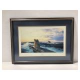 Atlantic Wolves Signed Print by Robert Taylor Framed with COA