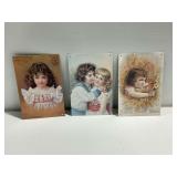 (3) Tin Advertising Signs with Images of Children