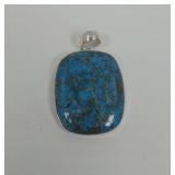 Turquoise Pendant in Silver Setting