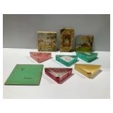 Vintage Hommer Triangular Hanky Boxes and Decorative Handkerchief Boxes