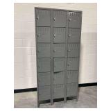 3-Unit Steel Storage Locker Set...see description