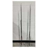(2) 1-Piece Metal Spear-Form Garden Stakes