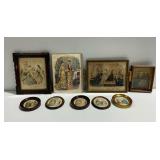 Variety of Framed Fashion Prints and Wall Decor