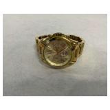Michael Kors MK-5605 Gold Tone Stainless Steel Chronograph Wrist Watch