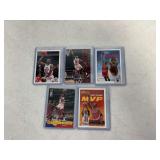 (5) Michael Jordan Basketball Trading Cards