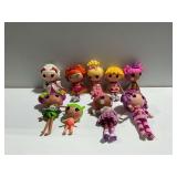(9) Lalaloopsy Dolls with Clothing and Accessories