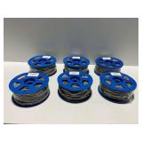 (6) Spools of Make 2 Fit Gray Vinyl Glass Glazing Channel 200 ft.