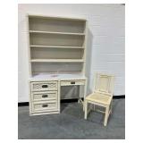 Dixie Wicker Weve Desk with Hutch and Chair