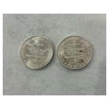 (2) 1981 US Strategic Stockpile Silver Rounds