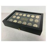 Disney Mickey Mouse 24K Gold Plated Proof Set with Display Case