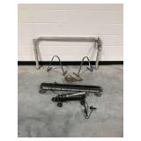 (2) LED Light Bars with Metal Frame, Pulley, and Brackets