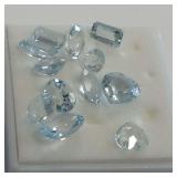 Loose Faceted Light Blue Aquamarine Gemstone Parcel 5.30 Carats