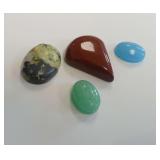 (4) Polished Cabochon Gemstones