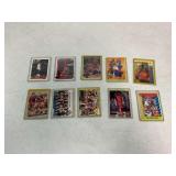 (10) Basketball Trading Cards Featuring Michael Jordan in Protective Sleeves