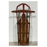 Happy Time Wooden Sled with Metal Runners