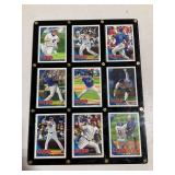 (9) 2010 Topps Chicago Cubs Baseball Cards in Holder