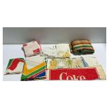 Primarily Twin Size Sheets and Pillow Cases: Coca-Cola Set and Others