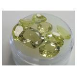 Faceted Citrine Gemstone Lot - 12.80 Carats Total