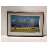 Framed Aviation Print Signed by William S. Phillips
