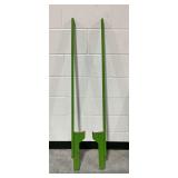 Green Painted Wooden Stilts