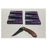 (6) Frost Cutlery Mounted Police Folding Pocket Knives