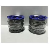 (2) Rolls Make 2 Fit Screen Spline .270 Foam Black 500 ft.
